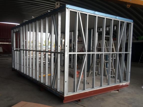 galvanized steel, corrugated panel,modular storage shed