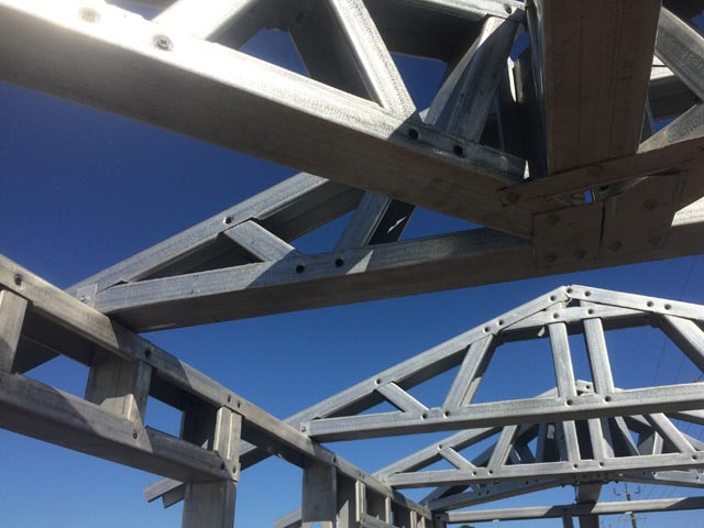 Action Framing Steel Frame Homes Perth Steel Roof Trusses Closeup